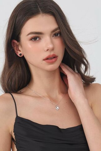 Stainless Steel Tiny Love Heart Button Stud Post Earrings for women earrings studs Dainty Simple hypoallergenic earring in Kuwait