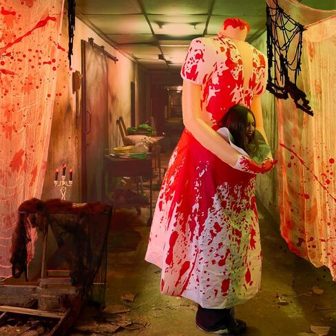 زي قابل للنفخ 6.1 قدم ، ممرضة Zombie Holloween الأزياء القابلة للنفخ حجم البالغين للنساء ، رعب ممرضة دموية التضخم لعطلة الحفلات تأثيلي in Saudi Arabia