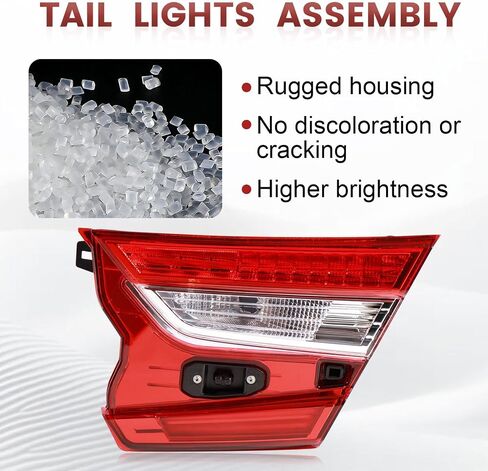 LED Tail Lights Inner Assembly Compatible with 2018-2022 Honda Accord Sedan,Left Driver Side Rear Light Taillights Replacement # 34155TVAA01 in Saudi Arabia