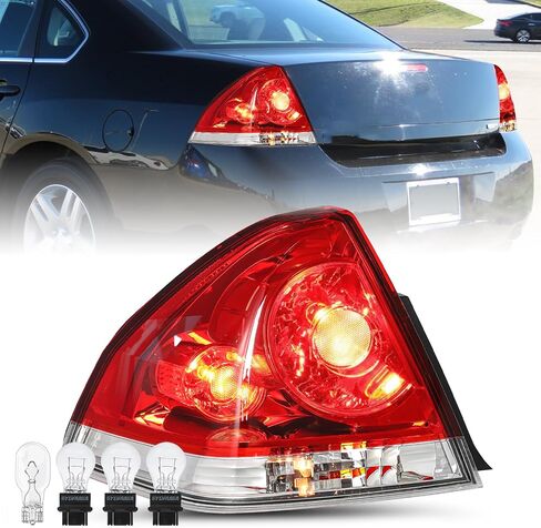 تناسب 2006-2013 Chevy Impala Tail Light Assembly استبدال الهالوجين الخارجي الخلفي الخلفي OE بديل البديل البديل المصباح مجموعة LH+RH in Saudi Arabia