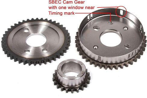 Evergreen TKTCS5027 Compatible With 98-04 Dodge Chrysler 2.7L VIN U, R Timing Chain Kit (SBEC cam gear) Timing Cover Gasket in Saudi Arabia