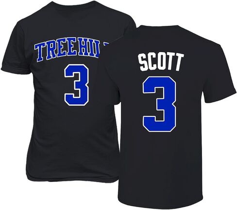 فيلم كرة السلة Ravens #3 Lucas Scott One Tree Hill Jersey Style Men's Shirt in Kuwait
