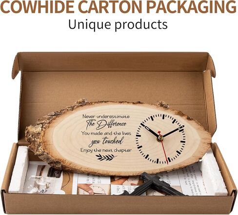 هدايا للأب من ابنته، هدية عيد ميلاد للأب ساعة خشبية هدايا شخصية للأب، هدايا عيد ميلاد للأب على مدار الساعة DIY كبيرة in Kuwait