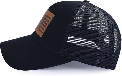 American Flag with Lineman Hats for Men, Adjustable Leather Patch Electrician Baseball Cap in Saudi Arabia