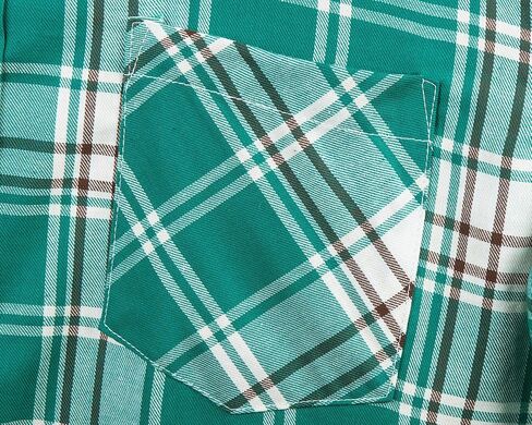 Men's Button Down Plaid Short Sleeve Work Casual Western Dress Shirt in Kuwait