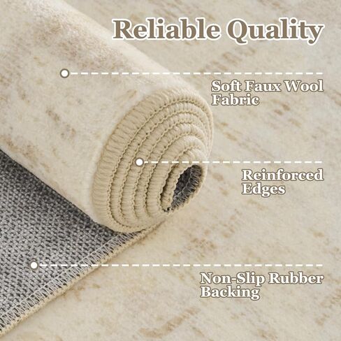 Moody Distressed 2x8 Runner Rugs for Hallways Entryway, Vintage Medallion Pinted Carpet Runner for Kitchen/Bedroom Bedside/Laundry Room/Bathroom Low Pile Washable Non Slip, Multi Brown/Olive in Saudi Arabia