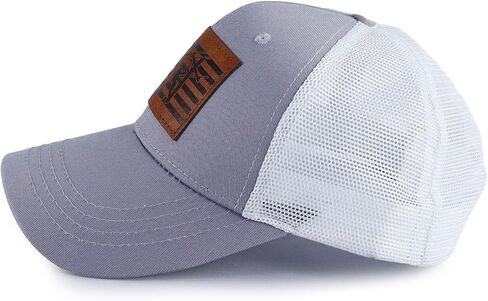 American Flag with Lineman Hats for Men, Adjustable Leather Patch Electrician Baseball Cap in Kuwait