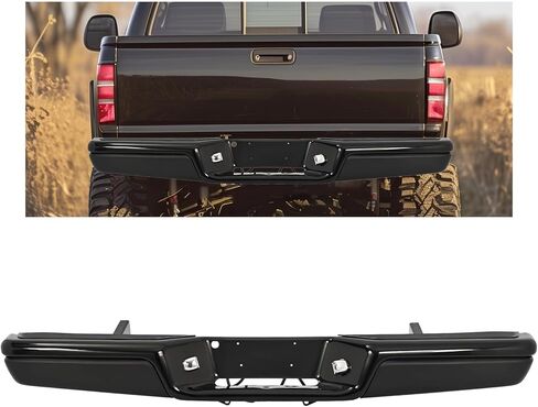 KUAFU Rear Bumper Compatible with 1997-2004 Dodge Dakota Model Step Bumper w/Bracket Without Sensor Hole Replacement for CH1103104 in Saudi Arabia