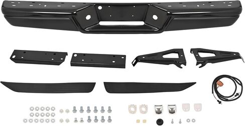 KUAFU Rear Bumper Compatible with 1997-2004 Dodge Dakota Model Step Bumper w/Bracket Without Sensor Hole Replacement for CH1103104 in Saudi Arabia