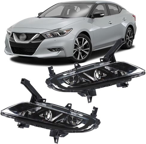 MARDDPAIR LESED & RISE FOG LIGHT ASSEMBLY PLISSION FOR 2016-2019 NISSAN MAXIMA LAMPS LAMPS LIGHTS (سائق ومسافر) in Saudi Arabia