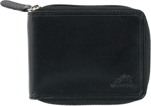 Mancini Mens Leather RFID Secure Zip Around Wallet in Saudi Arabia