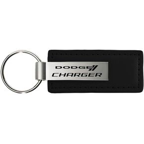 Dodge Charger Black Leather Key Fob Authentic Logo Key Chain Key Ring Keychain Lanyard in Saudi Arabia