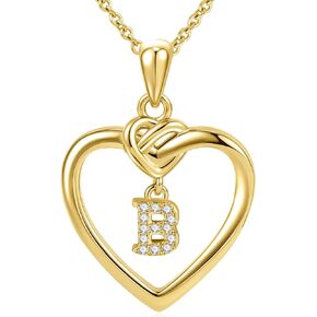 Heart Initial Necklaces for Women Girls Kids, Dainty 18K Gold Plated Heart Initial Necklace Teen Girl Gifts Trendy Stuff Cute Letter Pendant Necklace Birthday Gifts for Women Girls Gold Jewelry in Kuwait