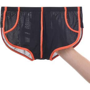 JINSHI Men’s Silk See Thru Boxer Briefs Sexy Mesh Lingeries Split SIde Bulge Pouch Boxers Shorts Mens Ultra Thin Underwear in Saudi Arabia
