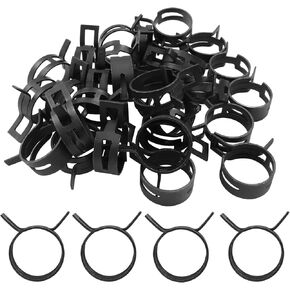 50Pcs Spring Band Clips 5/16" 8mm Air Hose Tube Water Pipe Fuel Hose Line Vacuum Hose Clamp, Fit 8.5-9.2mm OD (Black) in Kuwait
