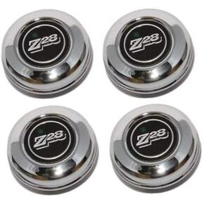 General Motors GM Restoration Set of 4 New 5 Spoke Mag Wheel Chrome Stainless Metal Center Caps Replacement for 1970-1981 Chevrolet Camaro Z28 in Kuwait