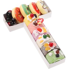 uxcell 10" Cardboard Letter for Charcuterie, Cardboard Food Tray for Graduation Anniversary Birthday Party Decorations Chocolate Candy Cupcake Container (White Letter J) in Kuwait