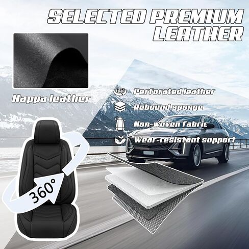 Car Seat Covers Fit for Volkswagen Golf GTI 2000-2025, Stylish Sport Seat Covers, Waterproof Wear-Resistant Premium Nappa Leather Car Seat Cover.(Full Set/Black Red) in Saudi Arabia