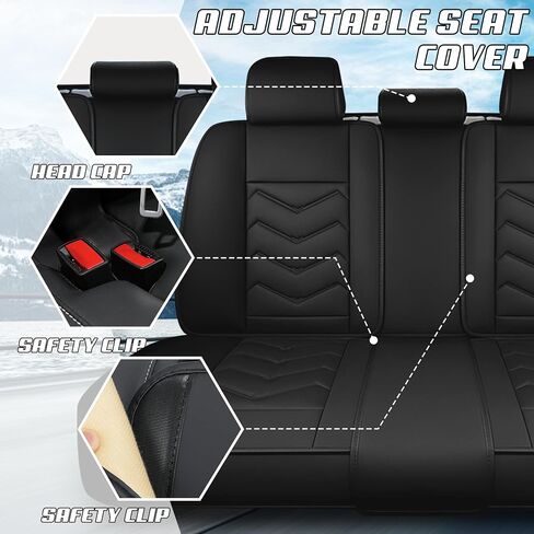 Car Seat Covers Fit for Volkswagen Golf GTI 2000-2025, Stylish Sport Seat Covers, Waterproof Wear-Resistant Premium Nappa Leather Car Seat Cover.(Full Set/Black Red) in Saudi Arabia