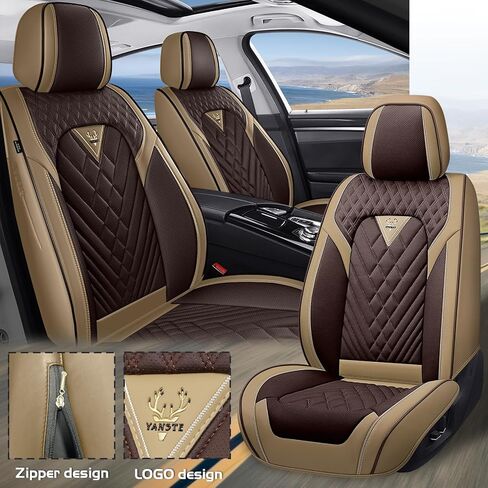 تغطي المقعد مجموعة كاملة مناسبة ل Chevy Chevrolet Equinox EV 2024 2025 ، أغطية مقعد السيارة الجلدية ، واقي مقعد السيارة المقاوم للماء ، وسائد مقعد السيارة القابلة للتنفس (5 مقاعد ، أسود) in Saudi Arabia