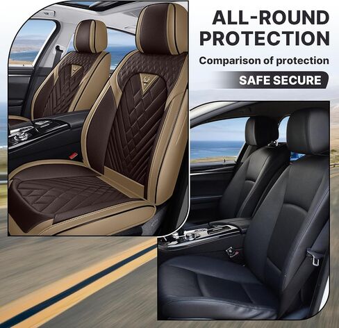 تغطي المقعد مجموعة كاملة مناسبة ل Chevy Chevrolet Equinox EV 2024 2025 ، أغطية مقعد السيارة الجلدية ، واقي مقعد السيارة المقاوم للماء ، وسائد مقعد السيارة القابلة للتنفس (5 مقاعد ، أسود) in Saudi Arabia