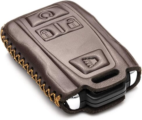 Cover Cover Fob Cover VoDODECO LEALLY COYPENT FOB متوافق مع 2019-2021 GMC Sierra ، Canyon ، Chevy Silverado 1500 ، Tahoe ، Colorado ، Suburban (4-Butrow ، Brown) in Saudi Arabia