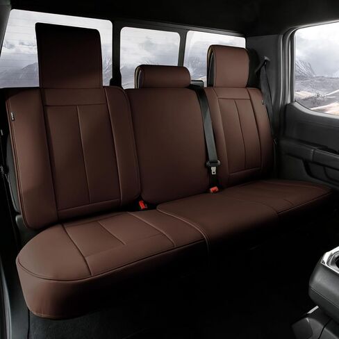 Coverland Custom Car Seat Covers Compatible with 2015-2025 Ford F-150 Super, SuperCrew - Premium Leather Non-Slip Memory Foam Waterproof Seat Cover Custom Interior Protector [Full Set Seat-Dark Gray] in Kuwait
