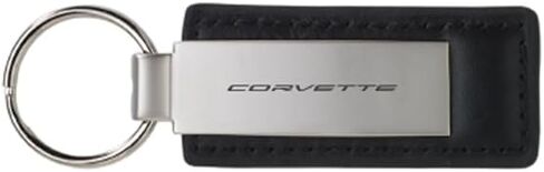 SR1 Performance C8 Corvette Metal/Leather Keychain - Officially Licensed Chevrolet Key Tag in Saudi Arabia