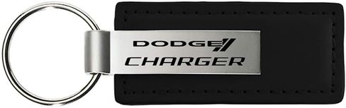 Dodge Charger Black Leather Key Fob Authentic Logo Key Chain Key Ring Keychain Lanyard in Saudi Arabia