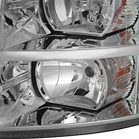 Akkon - من أجل 07-13 Chevy Silverado Pickup Truck Chrome المصباح الأمامي المصباح الأمامي بديل الجانب الأيمن in Saudi Arabia