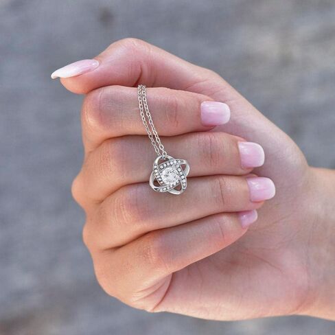 Kidney Donor Thank You Necklace with Message Card, 14k White Gold with Cubic Zirconia in Saudi Arabia