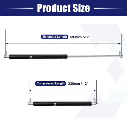 X AUTOHAUX 2Pcs 23inch 200lbs Universal Gas Struts Springs Lift Supports Shocks for Pickup Truck Tonneau Covers Heavy Trailer Cover in Saudi Arabia