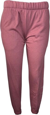 Victoria's Secret Pink Fleece Classis Rhinestone Sweatpants Color Rose Shine New in Saudi Arabia