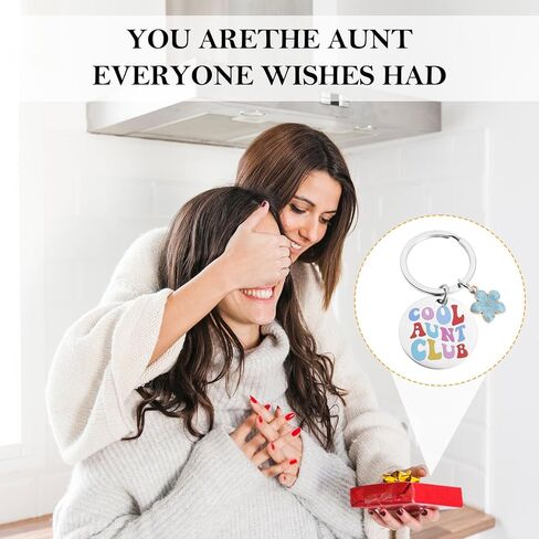هدايا العمة من ابن أخت أخت أخت ، هدية العمة Keychain لـ Aunt Day Giftie Gifts Mother's Aunt Gifts Gifts ، هدايا عيد الفصح في عيد الفصح من أجل العمة الصغيرة in Kuwait