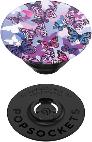 PopSockets Translucent Phone Grip with Expanding Kickstand, PopSockets for Phone, Translucent PopGrip - Peony Bloom in Saudi Arabia