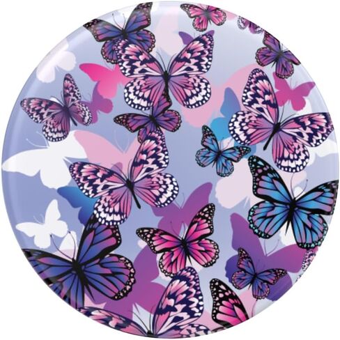 PopSockets Translucent Phone Grip with Expanding Kickstand, PopSockets for Phone, Translucent PopGrip - Peony Bloom in Saudi Arabia