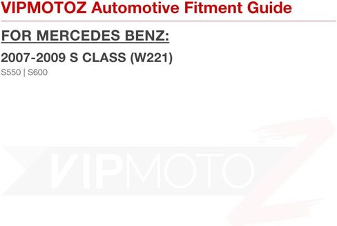 VIPMOTOZ Front Full LED Side Marker Lights Lamps Compatible With 2007-2009 Mercedes Benz W221 S Class S550 S600 Chrome Housing Clear Lens 6000K Diamond White 2-Pieces Pair Set in Saudi Arabia