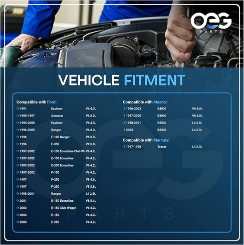 OEG Parts New ANTROPATINATOR NEW متوافق مع 1997-2003 متوافق مع 4.2L V6 E-150 E-250 ECONOLINE F57U-10300-AA ، F57U-10300-BA ، F67U-10300-BA ، F6PZ-10346-LA ، AFD0013 ، 40014020 ، 40014020R ، 900250R. in Saudi Arabia