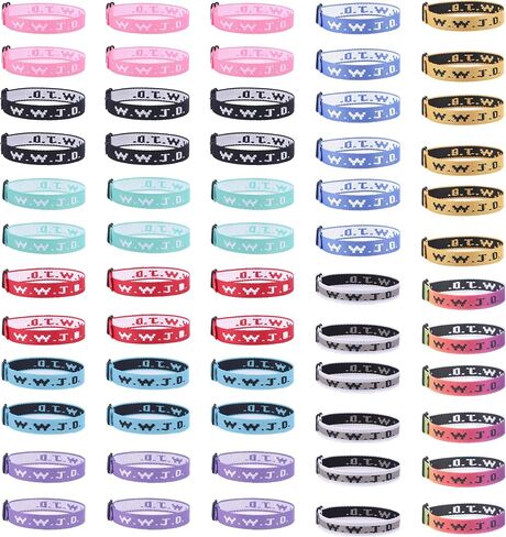 MOZAKA 60PCS WWJD Bracelet Pack, Christian Gifts Adjustable Wristbands, WWJD Jesus Bracelets Bulk - What Would Jesus Do Bracelet for Women Men in Saudi Arabia