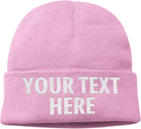 Custom Beanie Hat for Men Women, Add Your Text, Fully Embroidered Beanie, Small Business Promotional School Headwear Winter in Saudi Arabia