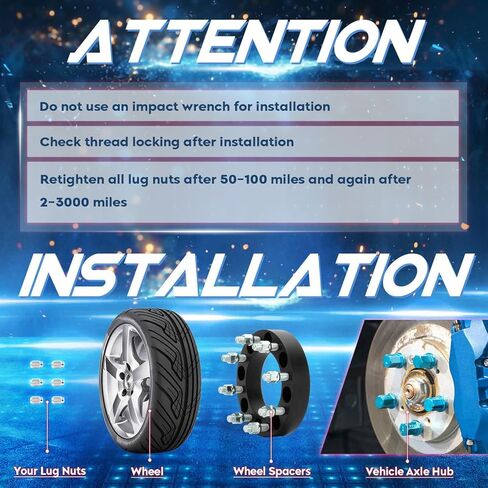 8x6.5 1.5in Wheel Spacer, 8x165.1mm Forged 8 Lug Adapter, Fit for Ford F-250 F-350 1970-1998, for Chevy C20 1975-1987, for C30 K20 1975-1986, for K30 1977-1986, 126.15mm Bore with 9/16"-18 Studs 2pc in Saudi Arabia