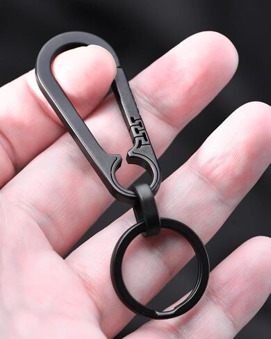 سلسلة مفاتيح Tikey Titanium ، مقاطع رئيسية للسيارة ، تصميم الأزياء ، إصدار سريع EDC Key Holder Organizer مع حلقة مفتاح in Saudi Arabia
