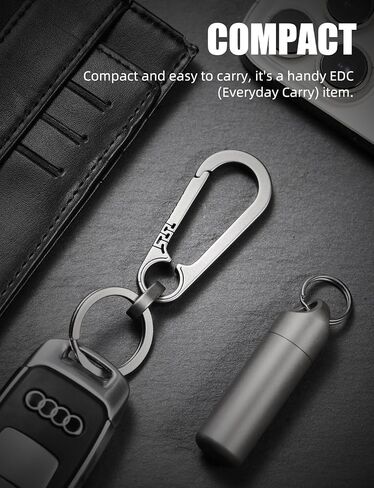 سلسلة مفاتيح Tikey Titanium ، مقاطع رئيسية للسيارة ، تصميم الأزياء ، إصدار سريع EDC Key Holder Organizer مع حلقة مفتاح in Kuwait