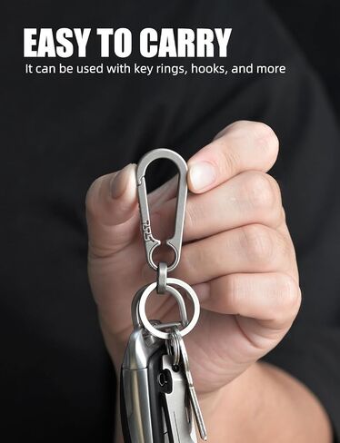 سلسلة مفاتيح Tikey Titanium ، مقاطع رئيسية للسيارة ، تصميم الأزياء ، إصدار سريع EDC Key Holder Organizer مع حلقة مفتاح in Kuwait