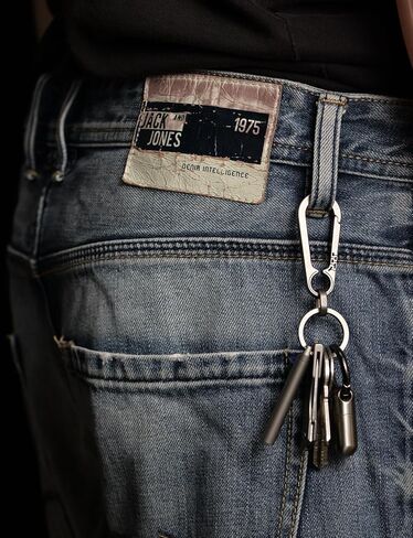 سلسلة مفاتيح Tikey Titanium ، مقاطع رئيسية للسيارة ، تصميم الأزياء ، إصدار سريع EDC Key Holder Organizer مع حلقة مفتاح in Kuwait