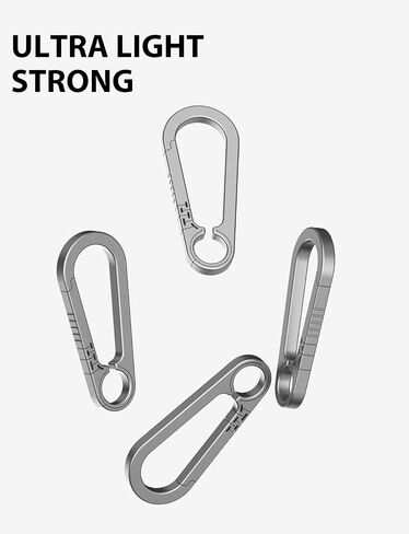 سلسلة مفاتيح Tikey Titanium ، مقاطع رئيسية للسيارة ، تصميم الأزياء ، إصدار سريع EDC Key Holder Organizer مع حلقة مفتاح in Kuwait