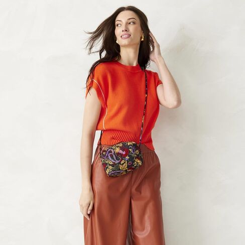 Vera Bradley Premium Cotton Blake Crossbody Bag ، Bee Garden in Kuwait