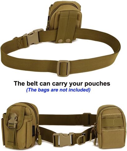 Tactical Nylon Heavy Duty Web Survival Waist Belt Hunting Hiking Men women Strap With Plastic Buckle in Saudi Arabia