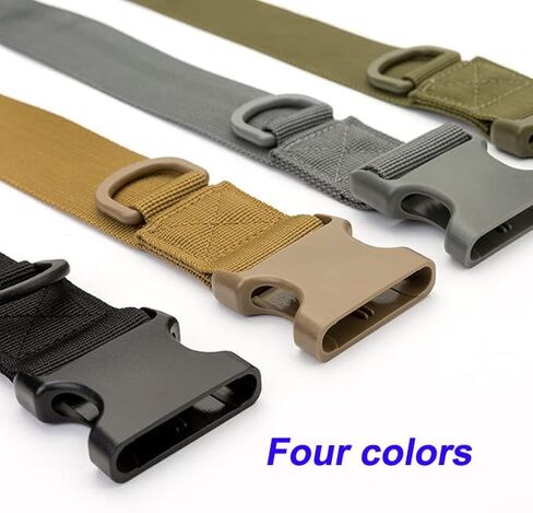 Tactical Nylon Heavy Duty Web Survival Waist Belt Hunting Hiking Men women Strap With Plastic Buckle in Saudi Arabia