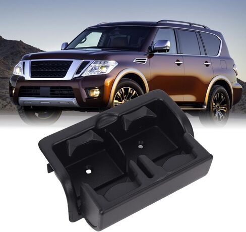 Rear Seat Armrest Cup Holder Prevent Spill OE: 88741 1LK3D Replacement for Armada 2017-2019 for QX56 2012 2013 for QX80 2014-2018 (Beige) in Kuwait